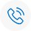 Blue telephone icon 